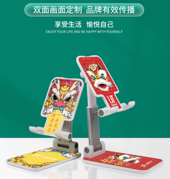 LC-0410 双面定制手机折叠支架金属桌面手机支架便携折叠支架产品图 8