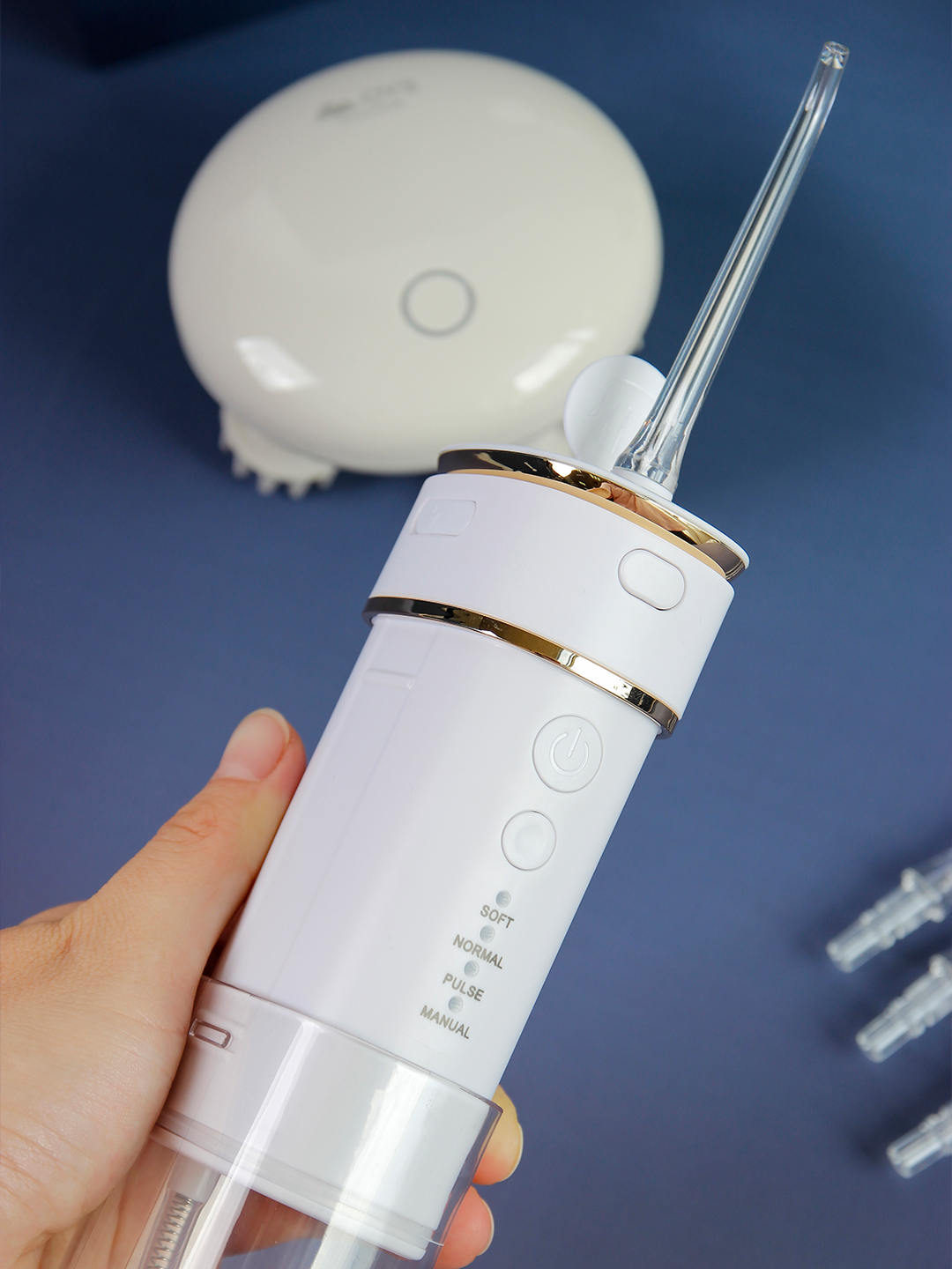 高频伸缩冲牙器ie008便携式冲牙器口腔清洁洗牙器家用旅行洗牙神器产品图 2