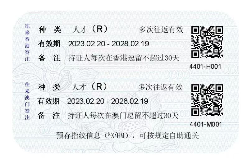 人才粤港通行卡