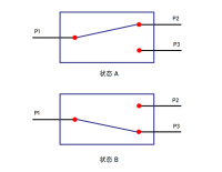 继电器式1x2光路图