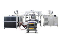 3台双螺杆共挤PET聚酯薄膜试验机