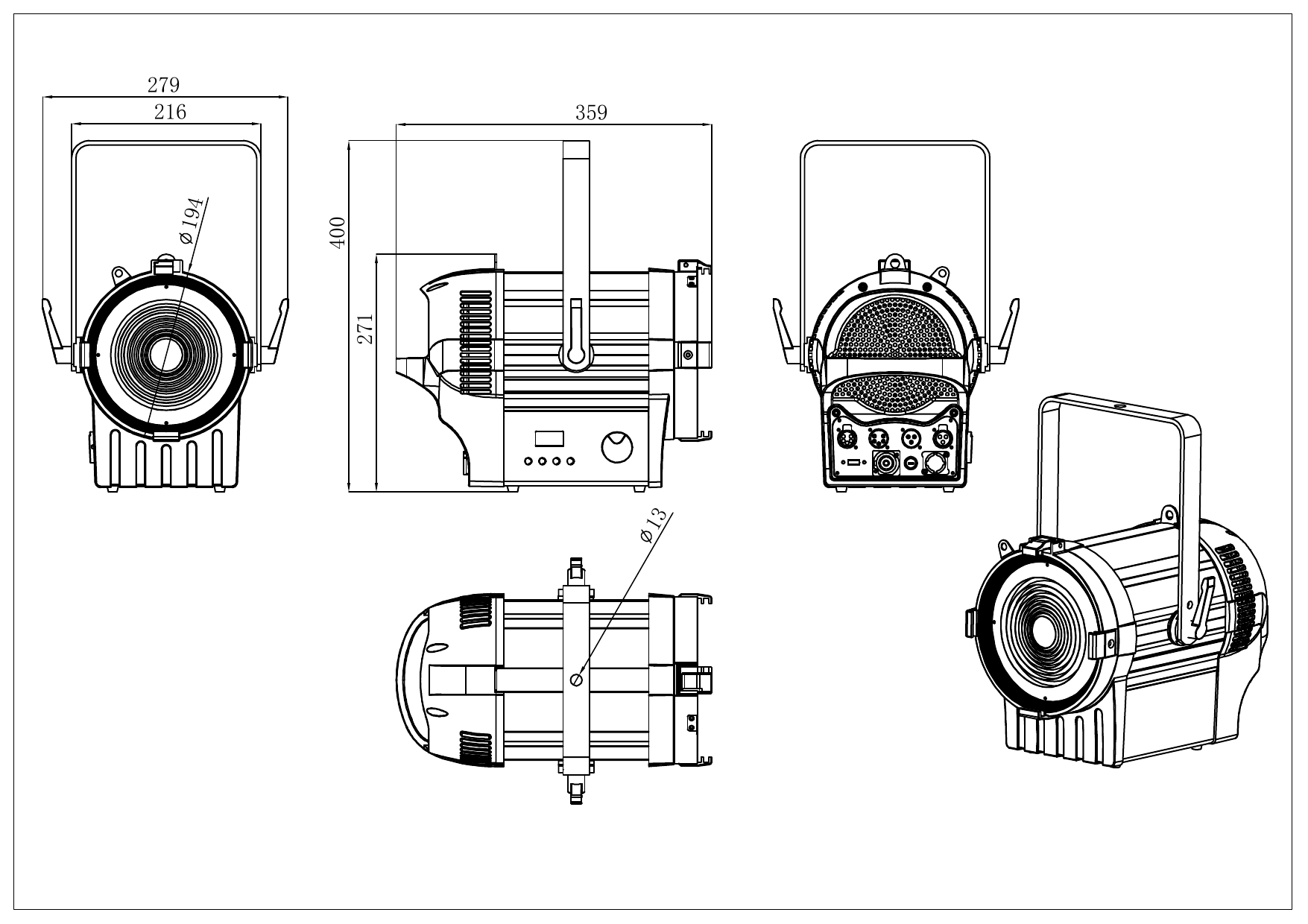 250W TW 02 尺寸图