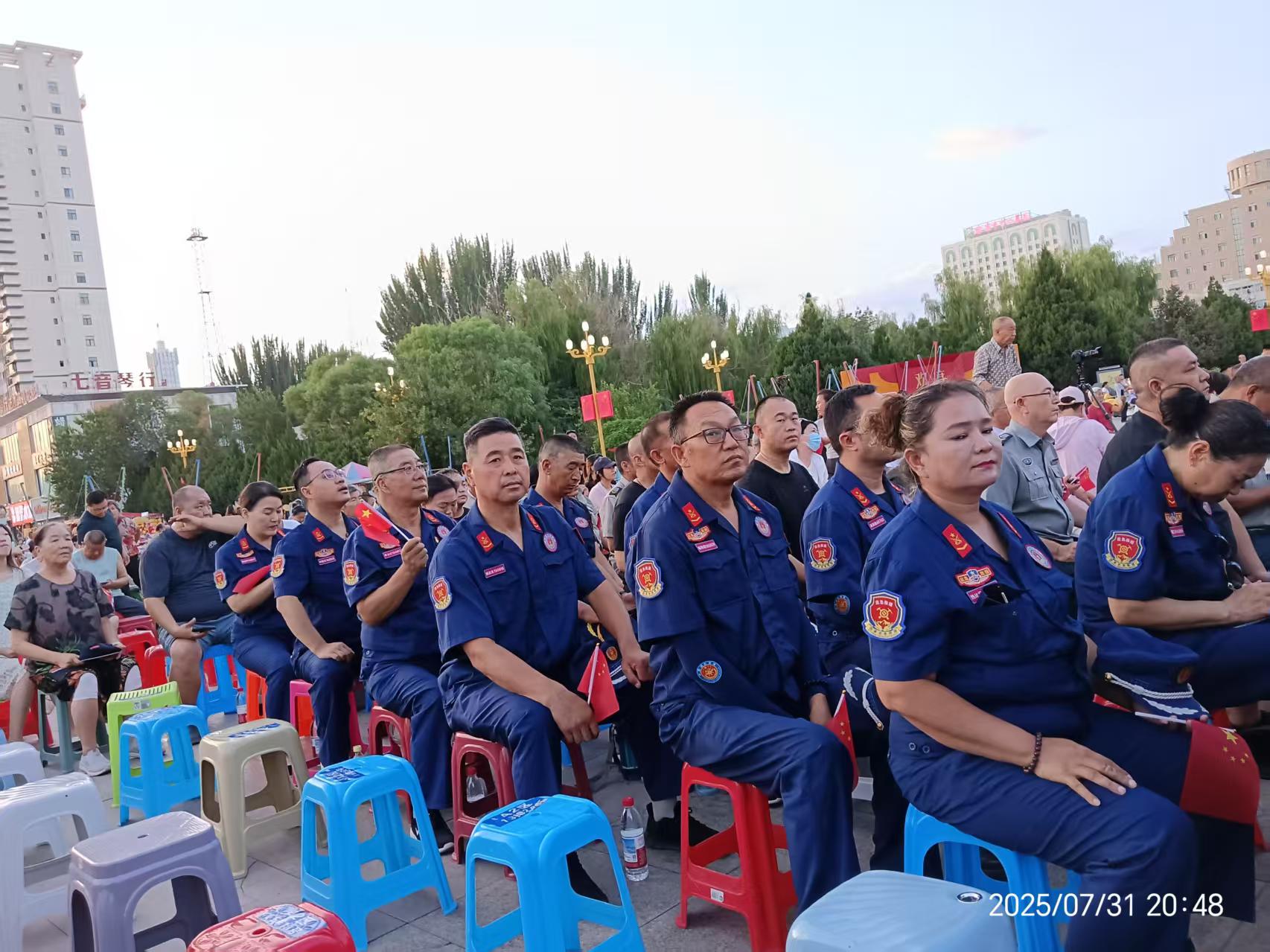 橄榄绿应急救援队参加庆八一活动