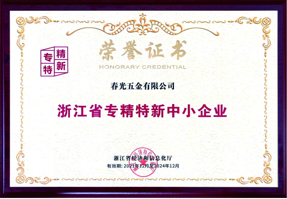 浙江省专精特新