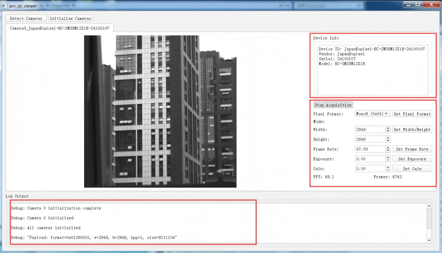 Figure 4-7 QT Example GUI