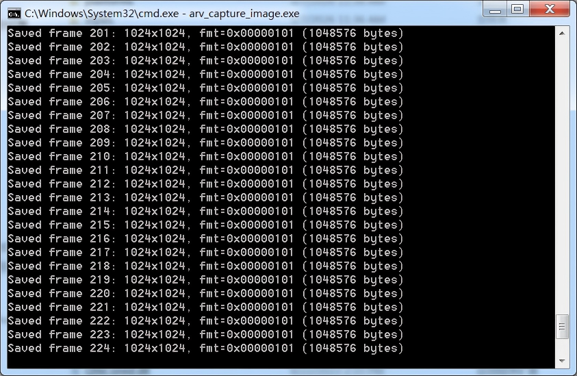 Figure 4-10 GenTL SDK Example Acquisition