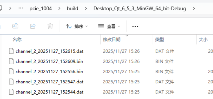 Saved File Format Example