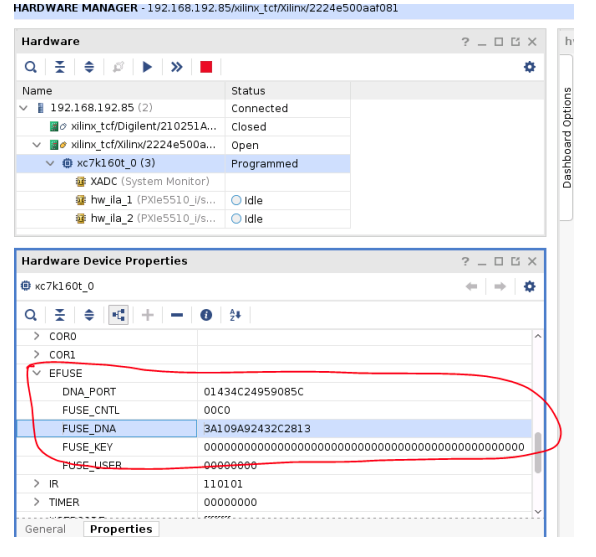 JTAG DNA Retrieval Interface 1