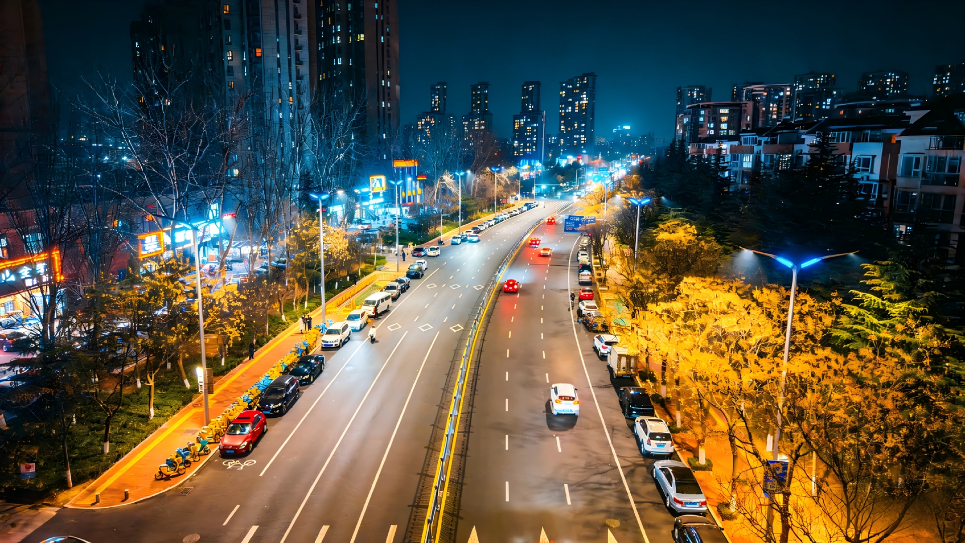 秦淮河路-对城市夜景图片进行美化-1