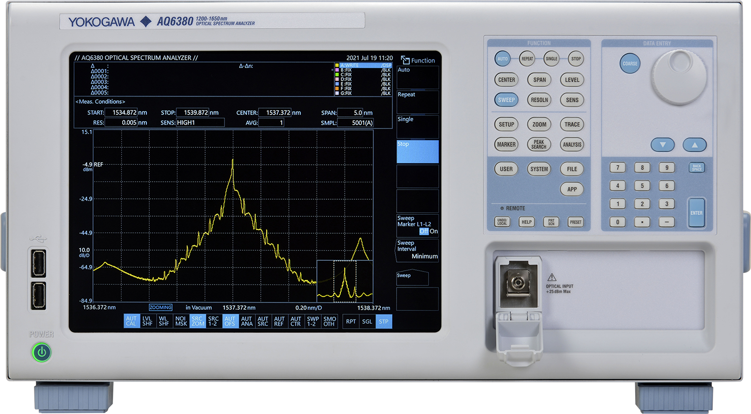 AQ6380_Open_Optical_Spectrum_Analyzer_Yokogawa_Test_Measurement