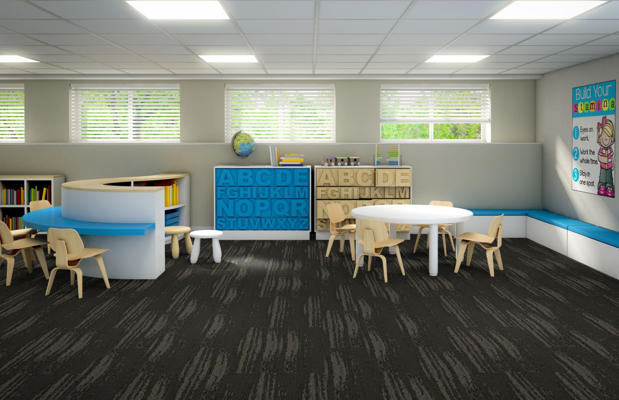 铺装效果10-ElementaryClassroom